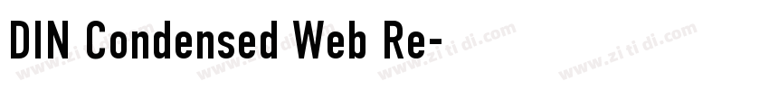 DIN Condensed Web Re字体转换